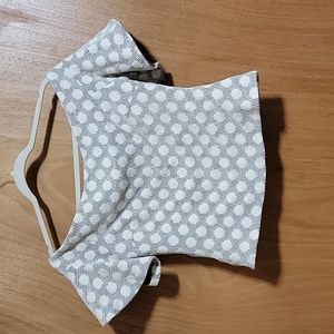 Eri and Ali Polka dot off the shoulder shirt, size medium